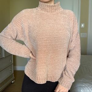 FOREVER 21 Caramel Furry Chenille Sweater